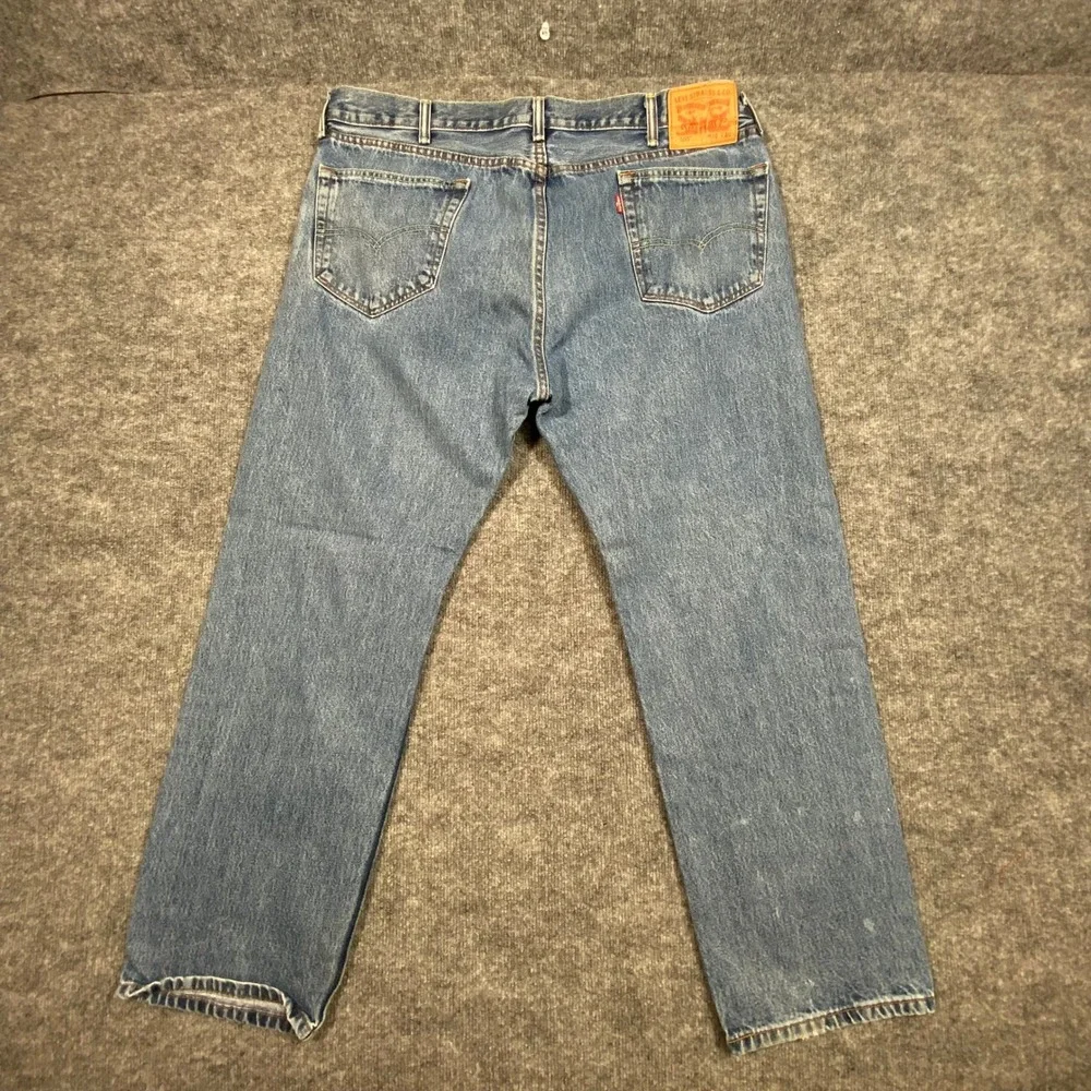 Levis 505 Regular Fit Mens Jeans 40x30 Medium Wash Blue‎ Straight Leg Denim